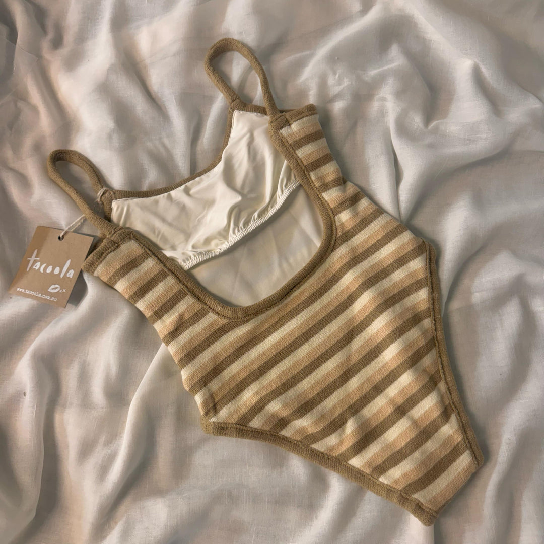 Mocha Stripe Missy Onepiece | Small (8)