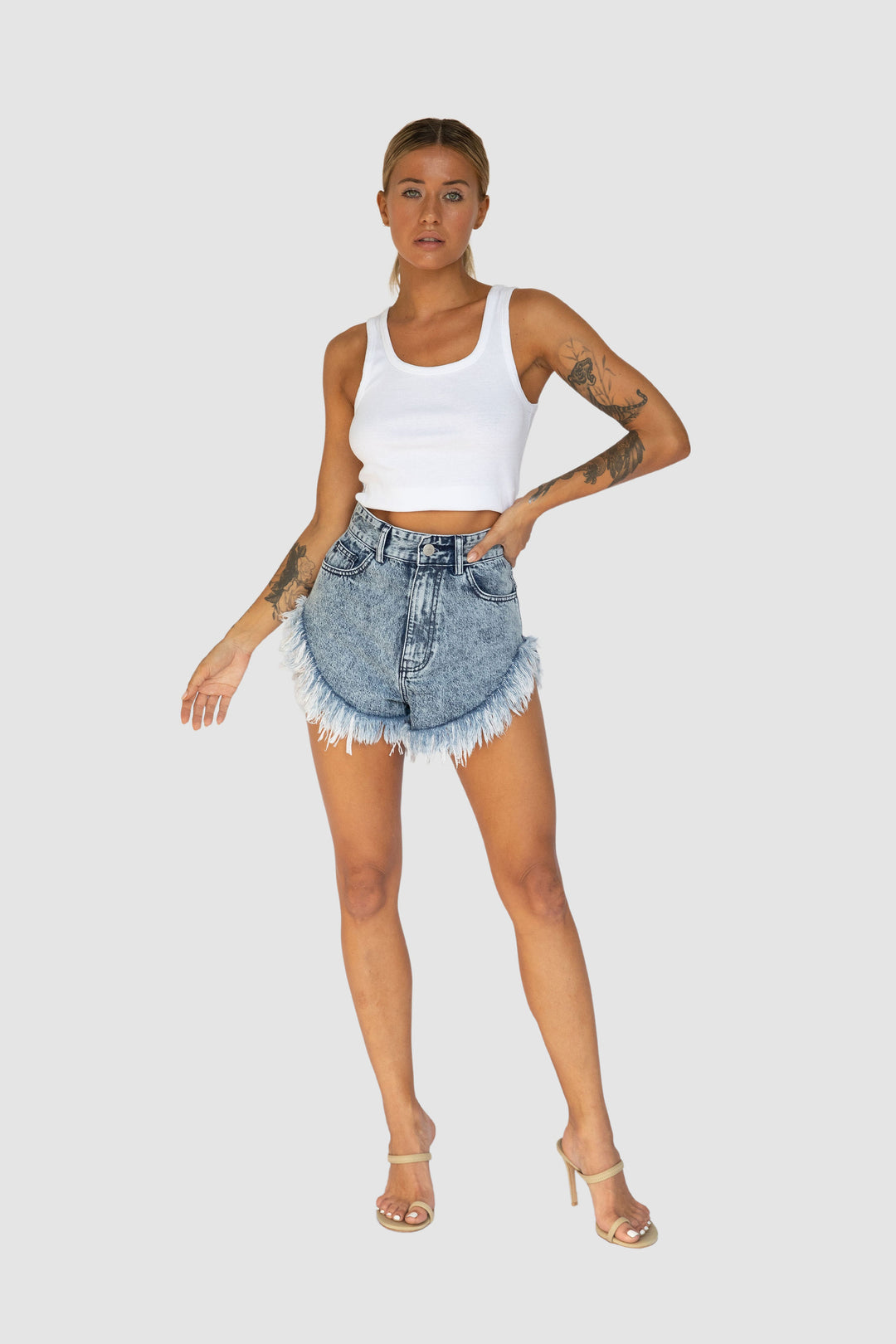 Honey Shorts Dark Acid Wash